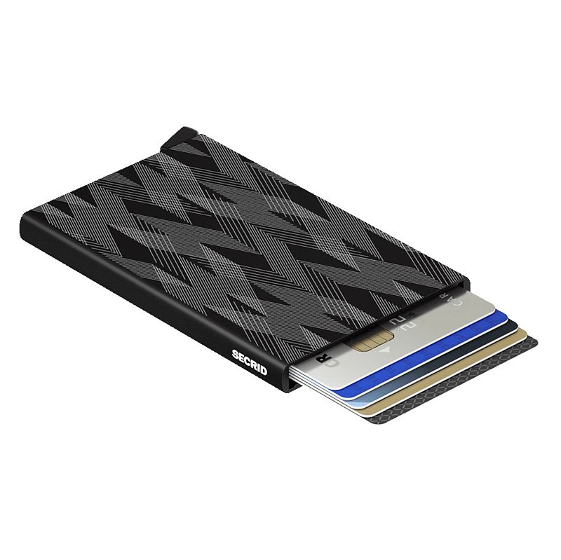 Secrid RFID Cardprotector Laser Cut Zigzag Black open