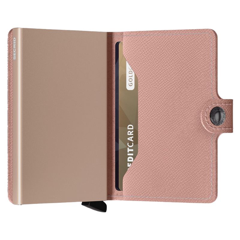 Secrid RFID Mini Wallet Crisple Rose MC-Rose open