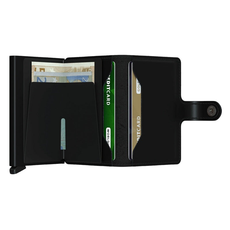 Secrid RFID Mini Wallet Matte Black MM-Black open