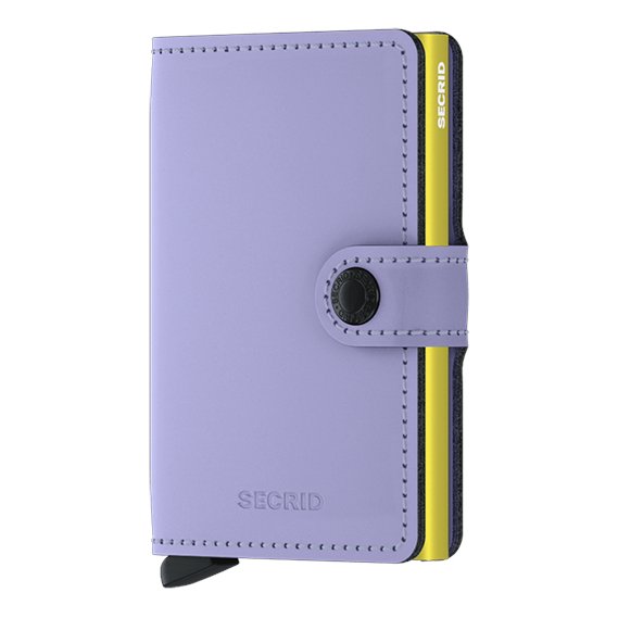 Secrid RFID Mini Wallet Matte Lila Lime front