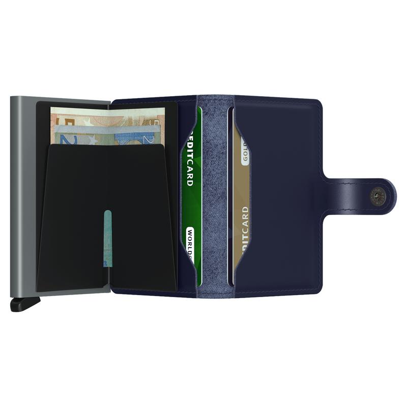 Secrid RFID Mini Wallet Metallic Blue open 2