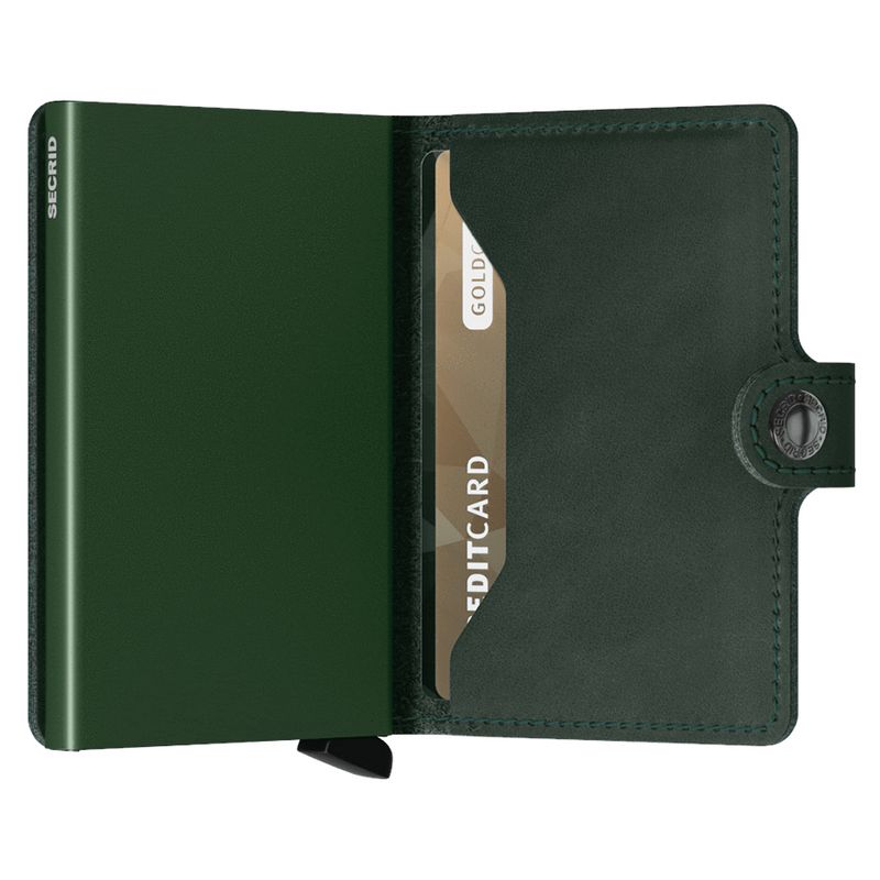 Secrid RFID Mini Wallet Original Green Leather office 1