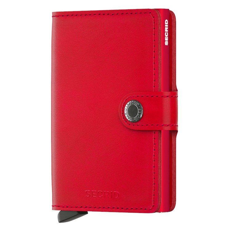 Secrid RFID Mini Wallet Original Red Leather MW-Original-Red front