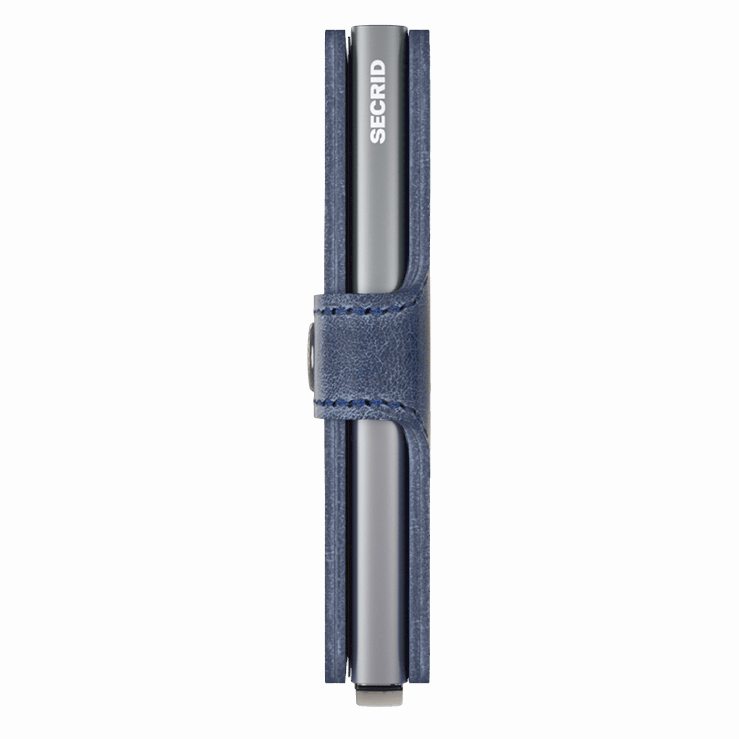 Secrid RFID Mini Wallet Vintage Blue MV-blue side
