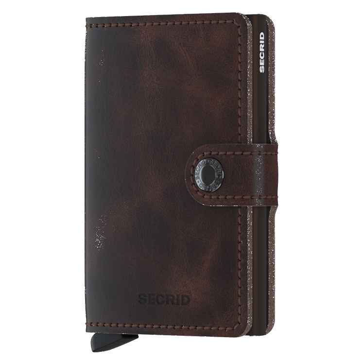 Secrid RFID Mini Wallet Vintage Chocolate front