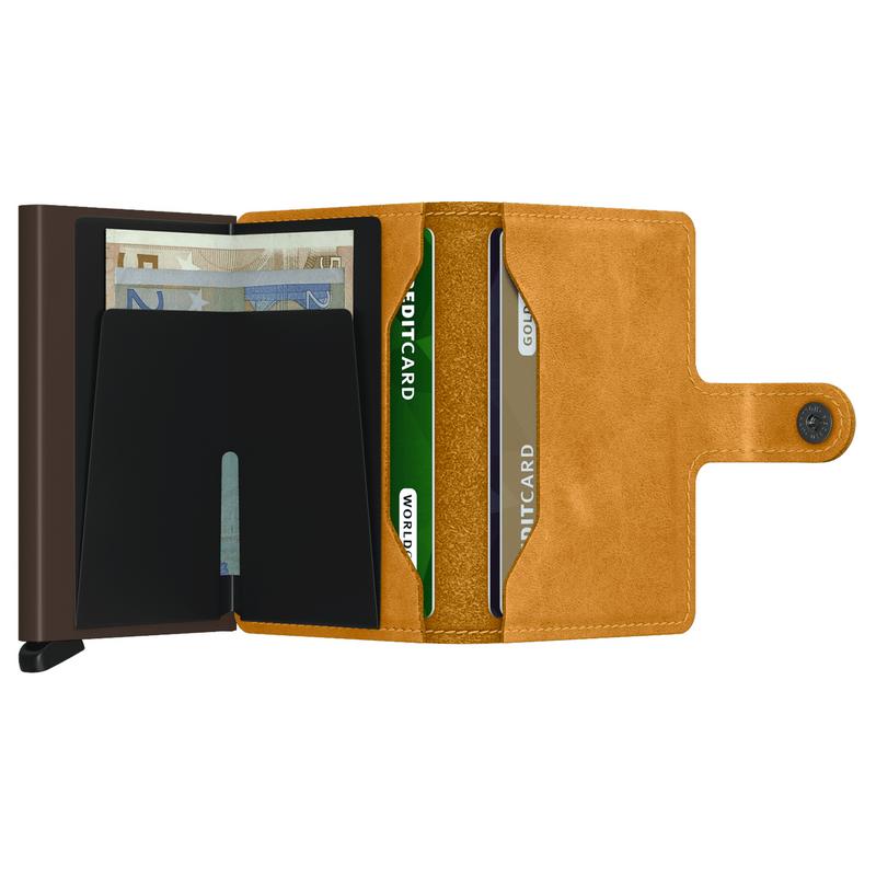 Secrid RFID Mini Wallet Vintage Ochre open 2