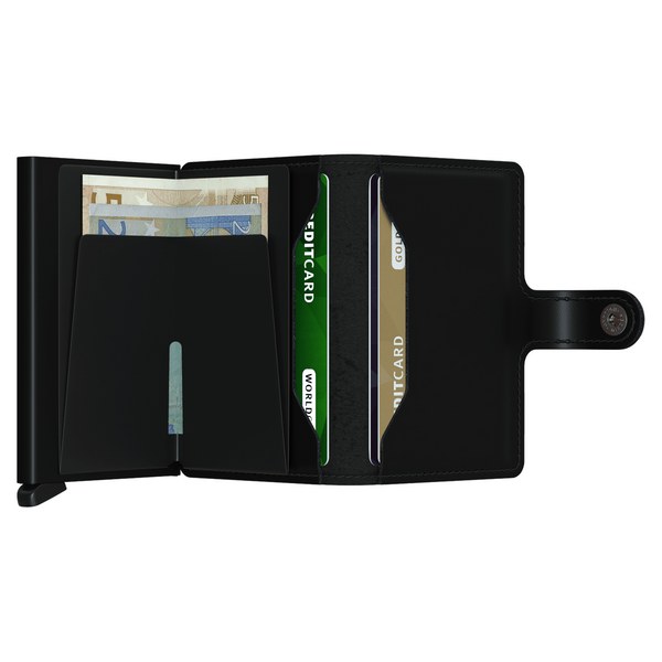 Secrid RFID Mini Wallet Original Matte Black open