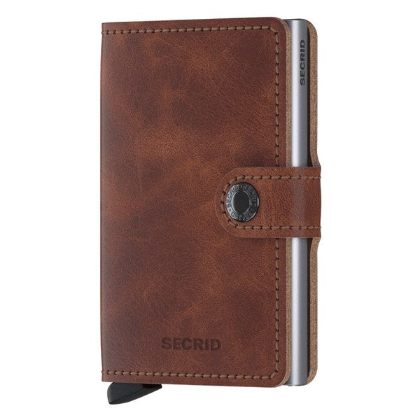 Secrid RFID Mini Wallet Original Vintage Brown front