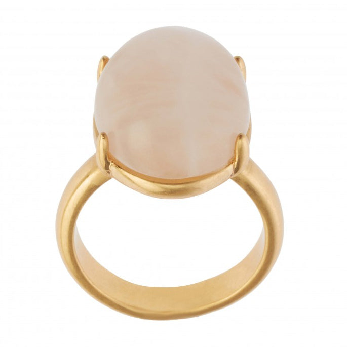 Sence Copenhagen Fashion Jewellery Griff Ring Rose Quartz Gold-plated J699A main