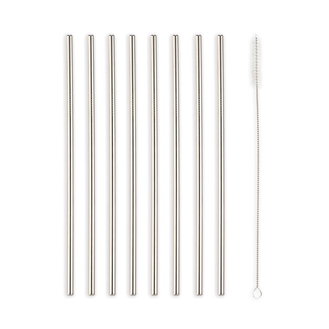 Set of 10 Stainless Steel Straws CU268