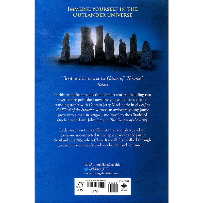Diana Gabaldon - Outlander  - Seven Stones To Stand Or Fall blue back cover