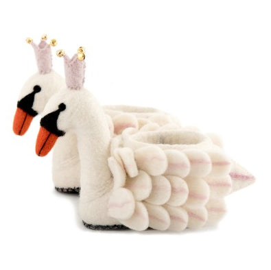 Sew Heart Felt Odette Swan Childrens Slippers side