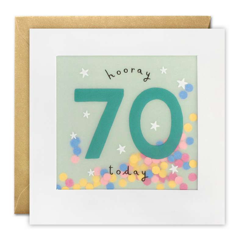 Shakies Birthday Card - Hooray 70 Today PP3325