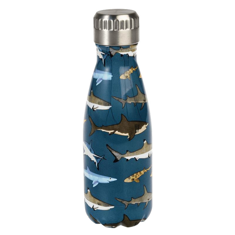 Sharks 260ml Stainless Steel Drinking Bottle 29570 front