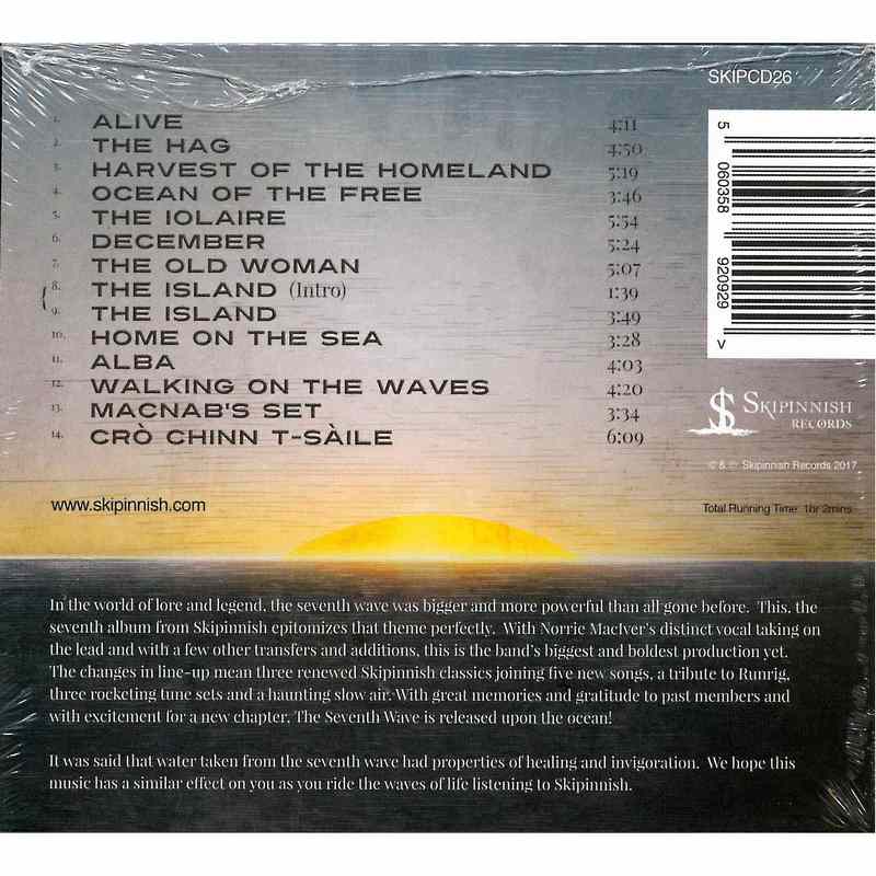 Skipinnish - The Seventh Wave CD back cover
