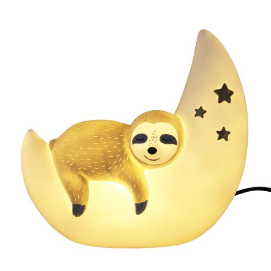 Sleepy Sloth LED Lamp lit