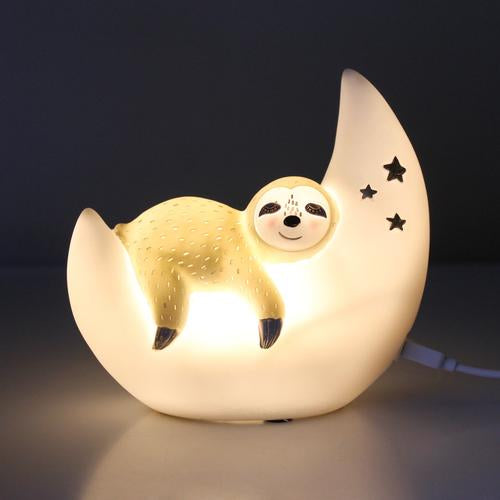 Sloth Over The Moon Mini Led Lamp in use
