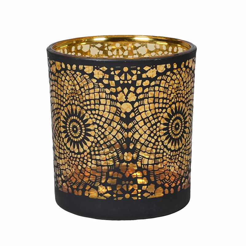 Small Lace Pattern Candle Holder WLG078 front