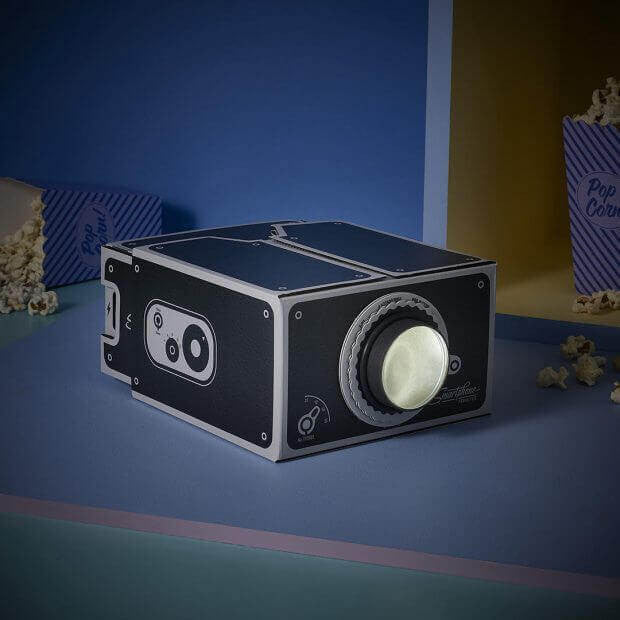 Smartphone Projector in use