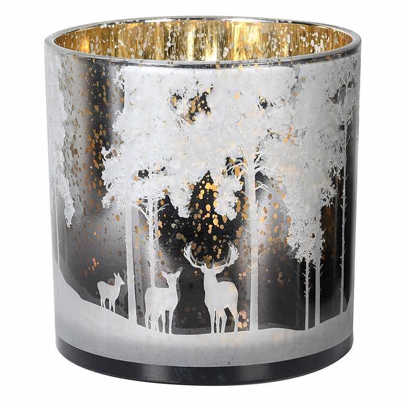Snowy Forest Candleholder XLS515 front