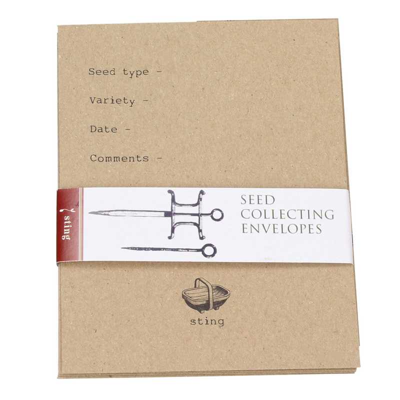 Seed Collecting Envelopes front