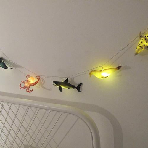 String LED Lights Sea Creatures in use