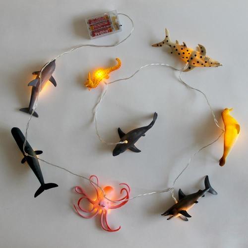 String LED Lights Sea Creatures lit