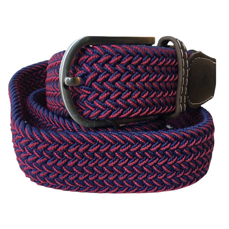 Swole Panda Repreve Woven Belt Blue & Red Zigzag main