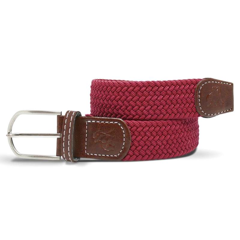 Swole Panda Repreve Woven Belt Burgundy SP-RWB-06 main