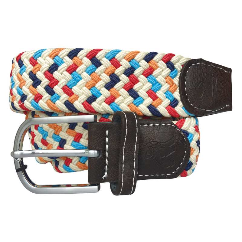 Swole Panda Repreve Woven Belt Multi Colour Zigzag SP-RWB-29 main