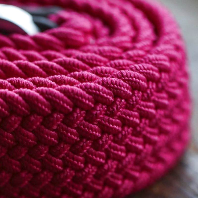 Swole Panda Repreve Woven Belt Rich Pink SP-RWB-04 detail