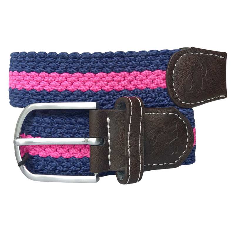 Swole Panda Repreve Woven Belt Rich Pink Stripe SP-RWB-25 main