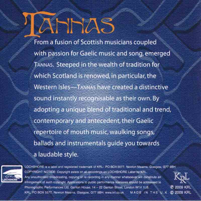 Tannas The Collection CDLDS7009 CD back