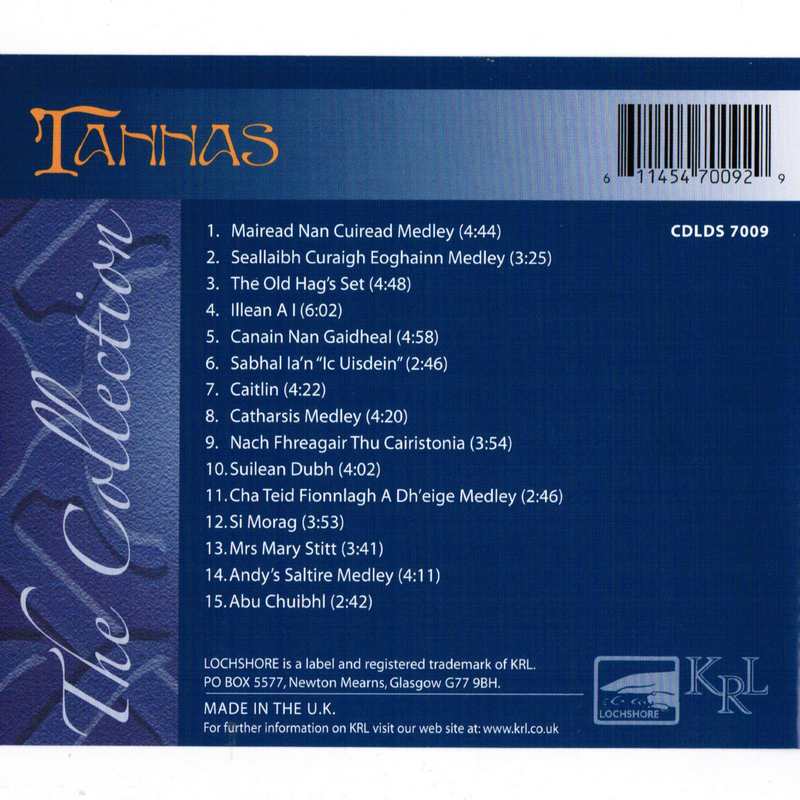 Tannas The Collection CDLDS7009 CD track list