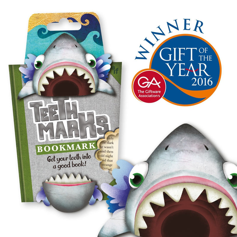 Teeth-marks Bookmark - award winning gift