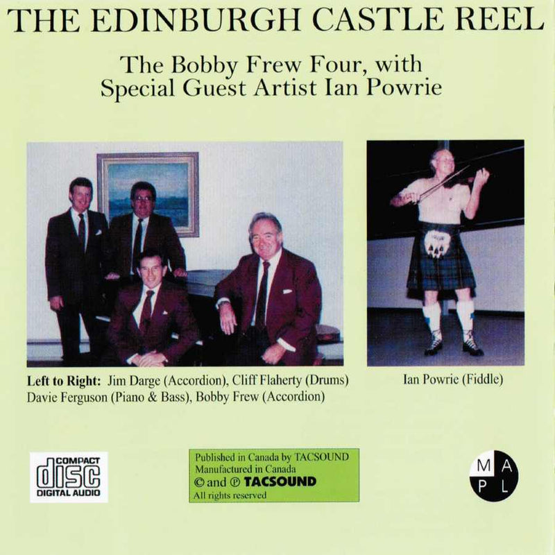 The Bobby Frew Four - The Edinburgh Castle Reel CD back cover