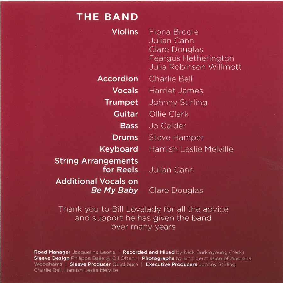 The Pictish Players -  Live CD back