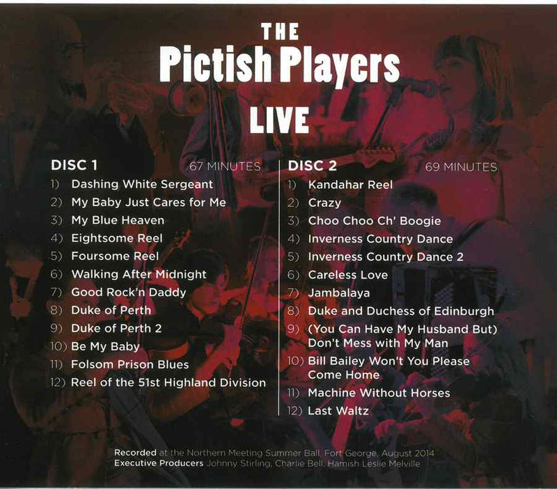 The Pictish Players -  Live CD track inlay