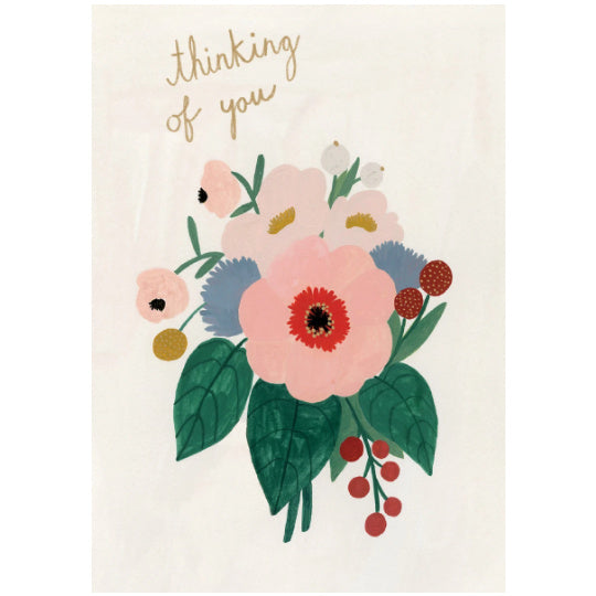 Thinking Of You Flowers Card