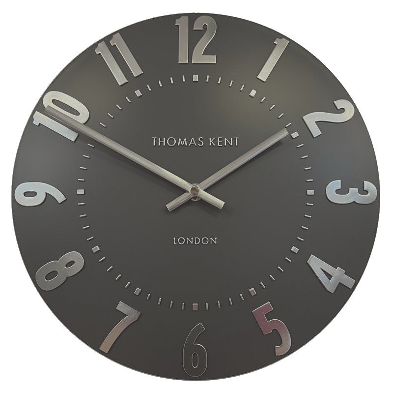 Thomas Kent Graphite Mulberry Small Clock front