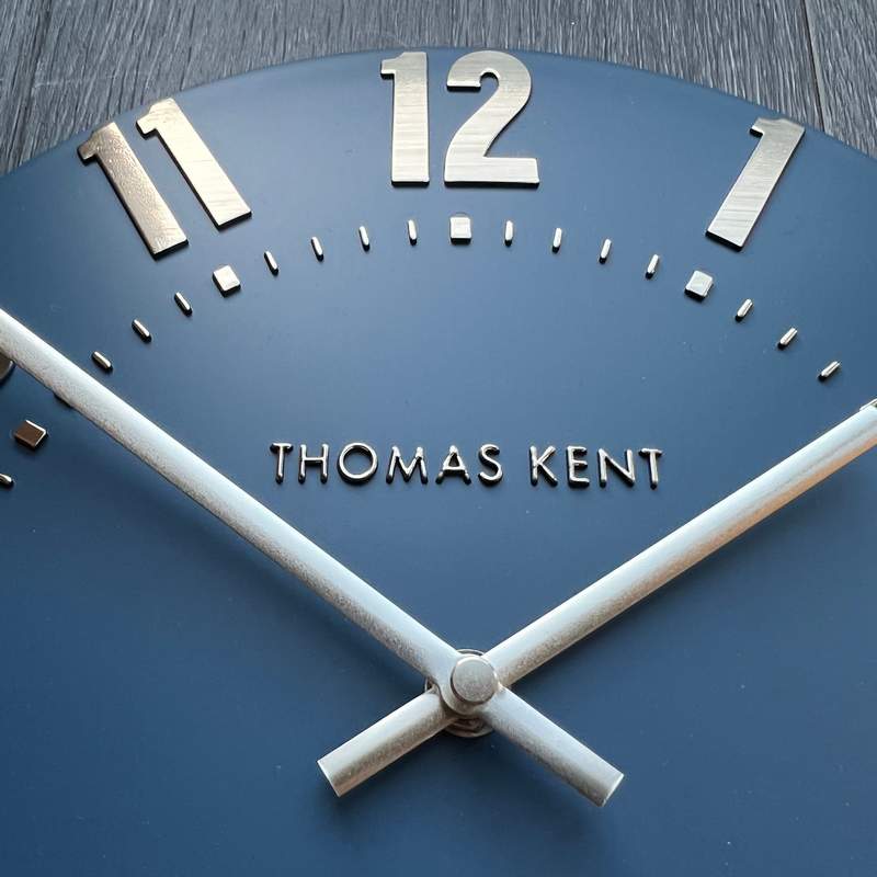 Thomas Kent Midnight Blue Mulberry Small Clock detail