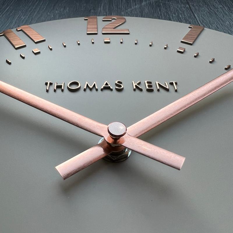 Thomas Kent Rose Gold Mulberry Small Clock detail