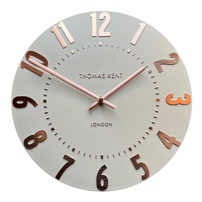 Thomas Kent Rose Gold Mulberry Small Clock front
