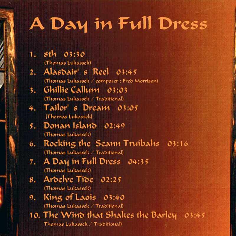 Thomas Lukassek A Day In Full Dress CD back