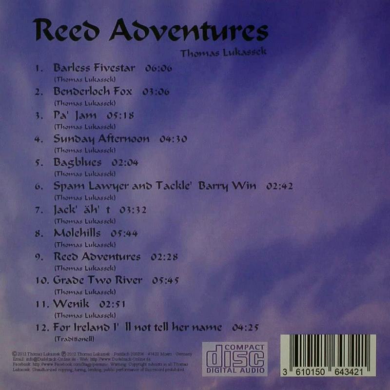 Thomas Lukassek Reed Adventures CD back
