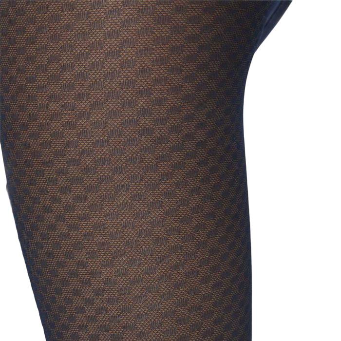 Thought Clothing Anna Recycled Nylon Tights Dark Navy fabric detail