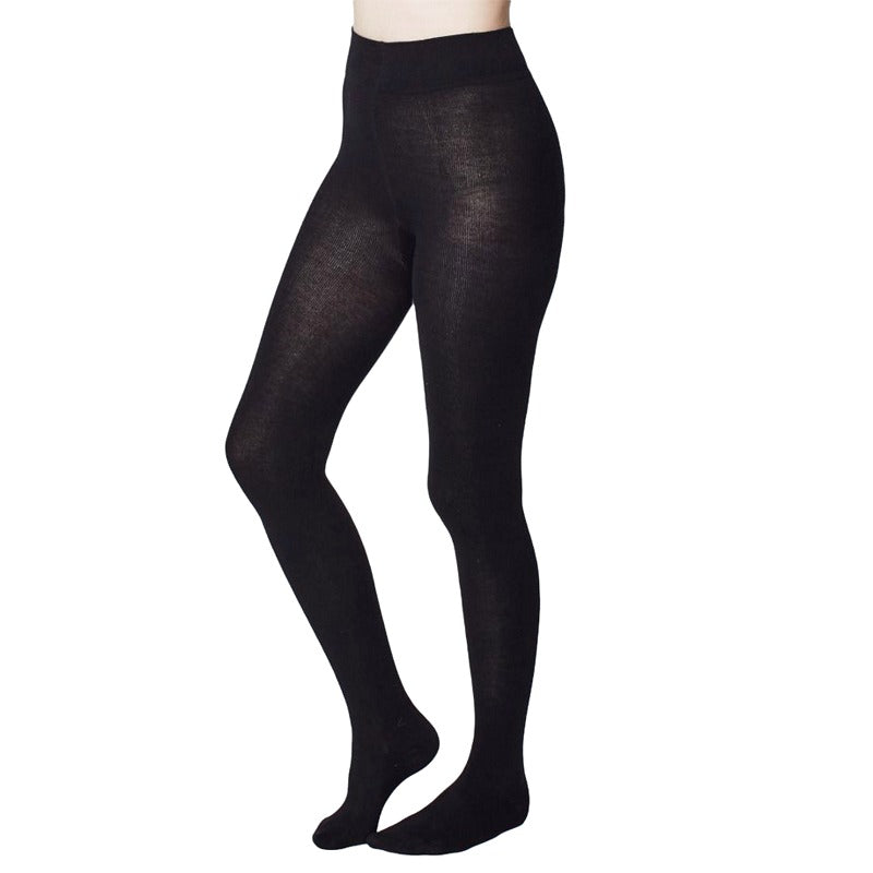 Thought Clothing Elgin Super Soft Bamboo Tights Black front
