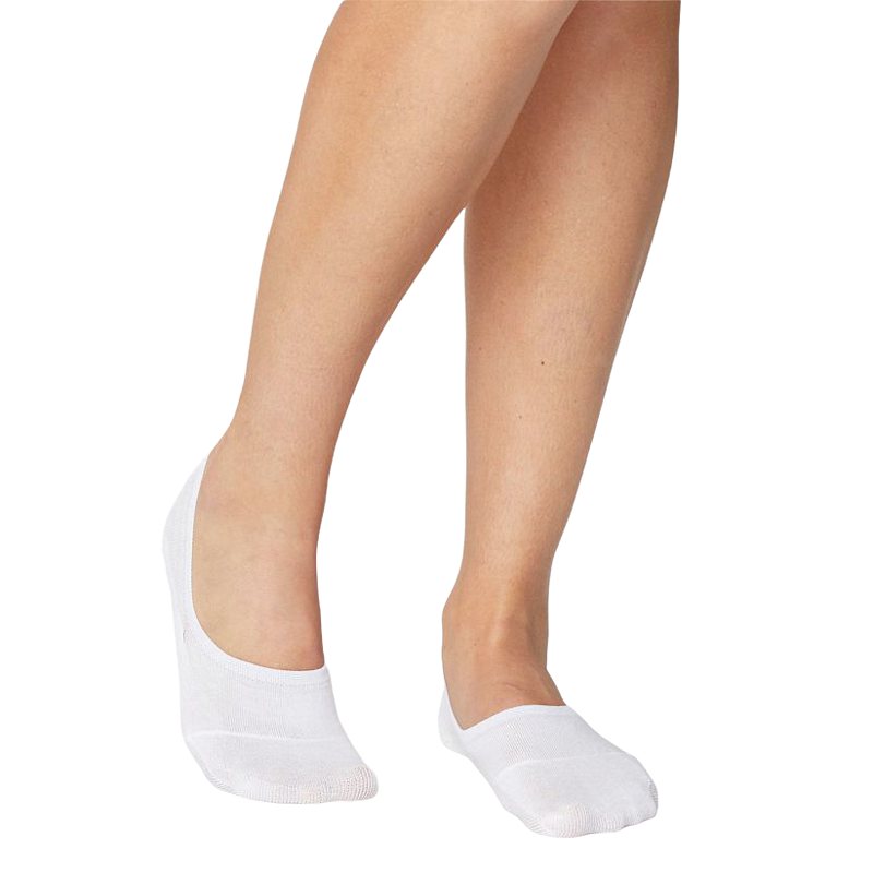 Thought Clothing No Show Bamboo Socks White pair