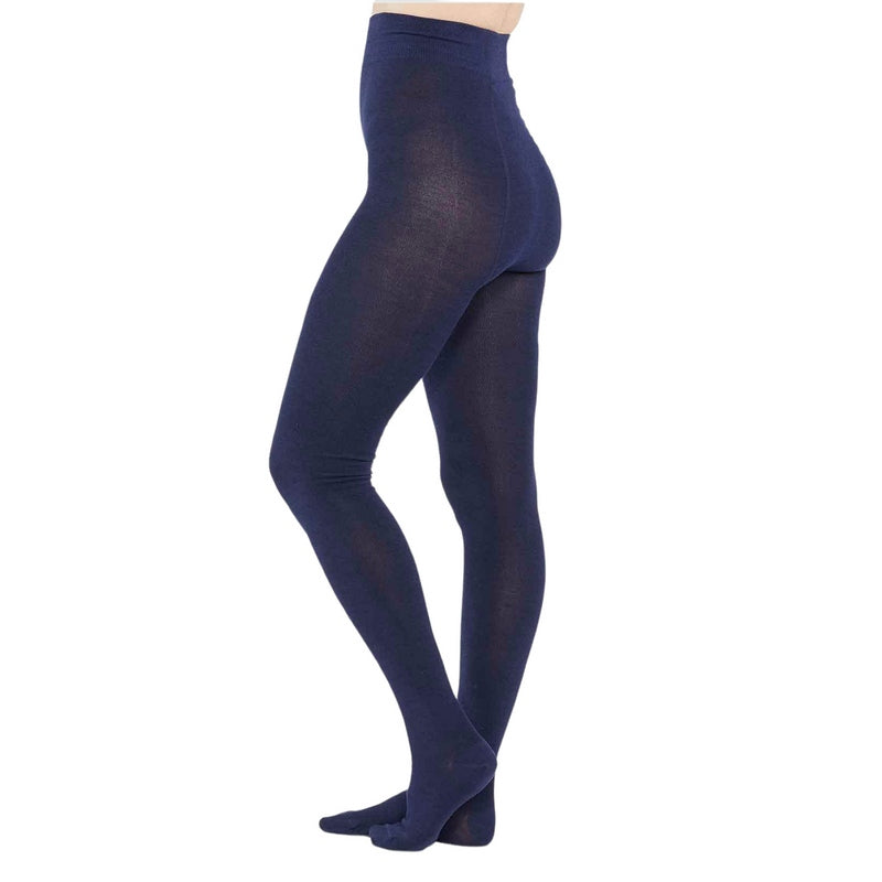 Thought Fashion Bamboo Essential Plain Tights Navy WAC3866 back