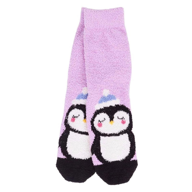 Thought Fashion Billie Socks Animal Fluffy Kids Socks Lavender Purple SPBK831 main
